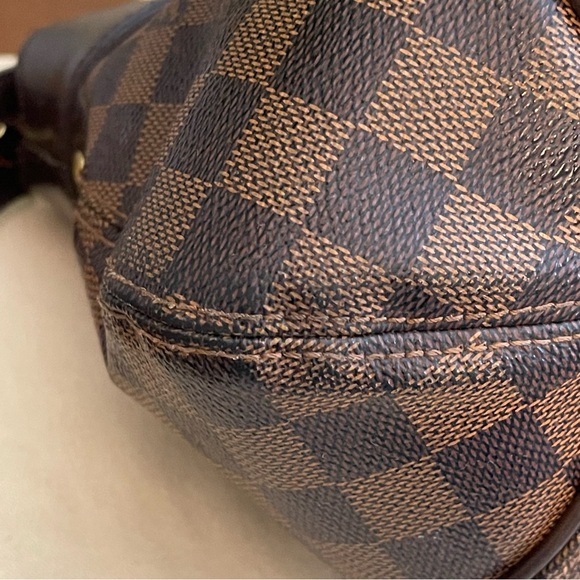 Louis Vuitton Sistina Pm Damier Ebene Shoulder Bag & Matching Sistina Wallet - Picture 12 of 14